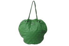 Load image into Gallery viewer, CHANEL シャネル ココマーク トートバッグ ハンドバッグ 18番台 キャビアスキン グリーン シルバー金具 美品 中古 4b001140