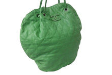 Load image into Gallery viewer, CHANEL シャネル ココマーク トートバッグ ハンドバッグ 18番台 キャビアスキン グリーン シルバー金具 美品 中古 4b001140