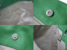 Load image into Gallery viewer, CHANEL シャネル ココマーク トートバッグ ハンドバッグ 18番台 キャビアスキン グリーン シルバー金具 美品 中古 4b001140