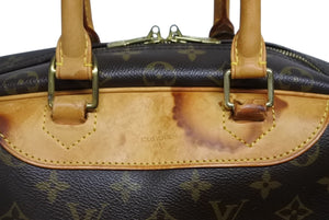 LOUIS VUITTON ルイヴィトン モノグラム ドーヴィル ハンドバッグ M47270 ブラウン ロゴ 鞄 良品 中古 4b011562
