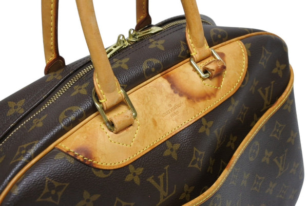 LOUIS VUITTON ルイヴィトン モノグラム ドーヴィル ハンドバッグ M47270 ブラウン ロゴ 鞄 良品 中古 4b011562