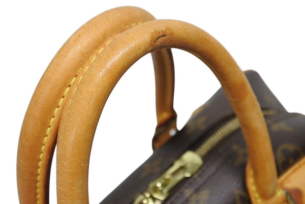 LOUIS VUITTON ルイヴィトン モノグラム ドーヴィル ハンドバッグ M47270 ブラウン ロゴ 鞄 良品 中古 4b011562