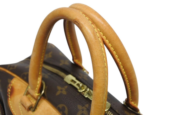 LOUIS VUITTON ルイヴィトン モノグラム ドーヴィル ハンドバッグ M47270 ブラウン ロゴ 鞄 良品 中古 4b011562