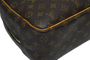LOUIS VUITTON ルイヴィトン モノグラム ドーヴィル ハンドバッグ M47270 ブラウン ロゴ 鞄 良品 中古 4b011562