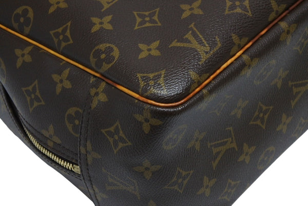 LOUIS VUITTON ルイヴィトン モノグラム ドーヴィル ハンドバッグ M47270 ブラウン ロゴ 鞄 良品 中古 4b011562