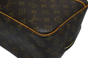 LOUIS VUITTON ルイヴィトン モノグラム ドーヴィル ハンドバッグ M47270 ブラウン ロゴ 鞄 良品 中古 4b011562