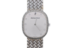 極美品 AUDEMARS PIGUET オーデマピゲ コブラ 腕時計 重量約78.5g 14647BC K18WG 12P 手巻き 中古 4b011427