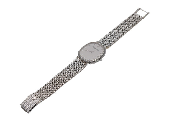 極美品 AUDEMARS PIGUET オーデマピゲ コブラ 腕時計 重量約78.5g 14647BC K18WG 12P 手巻き 中古 4b011427