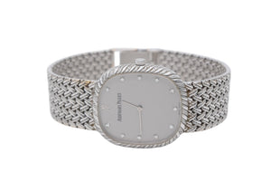 極美品 AUDEMARS PIGUET オーデマピゲ コブラ 腕時計 重量約78.5g 14647BC K18WG 12P 手巻き 中古 4b011427