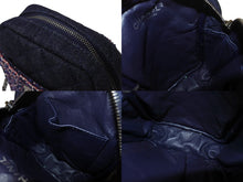 Load image into Gallery viewer, 極美品 CHANEL シャネル ショルダーバッグ 2.55 ブルー レッド デニム ツイード レザー 22番台 ブラック金具 中古 4b001143
