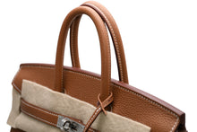 Load image into Gallery viewer, 新品未使用 HERMES エルメス バーキン25 ハンドバッグ K刻印 トゴ ゴールド シルバー金具 中古 4b012213