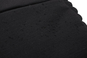 CHANEL シャネル チェーンハンドバッグ 9番台 ココマーク キルティング ブラック コットンジャージー シルバー金具 美品 中古 4b012447