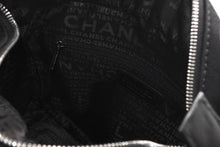 Load image into Gallery viewer, CHANEL シャネル チェーンハンドバッグ 9番台 ココマーク キルティング ブラック コットンジャージー シルバー金具 美品 中古 4b012447