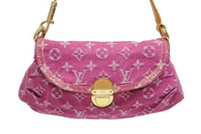 Load image into Gallery viewer, 極美品 LOUIS VUITTON ルイヴィトン ミニプリーティ ワンショルダーバッグ M95216 モノグラム デニム ピンク 中古 4b011188