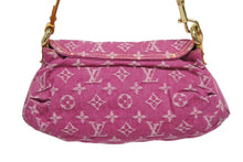 Load image into Gallery viewer, 極美品 LOUIS VUITTON ルイヴィトン ミニプリーティ ワンショルダーバッグ M95216 モノグラム デニム ピンク 中古 4b011188