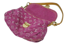 Load image into Gallery viewer, 極美品 LOUIS VUITTON ルイヴィトン ミニプリーティ ワンショルダーバッグ M95216 モノグラム デニム ピンク 中古 4b011188
