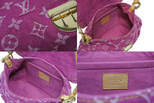 Load image into Gallery viewer, 極美品 LOUIS VUITTON ルイヴィトン ミニプリーティ ワンショルダーバッグ M95216 モノグラム デニム ピンク 中古 4b011188