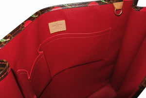 極美品 LOUIS VUITTON ルイ ヴィトン トートバッグ 村上隆 M95010 サックプラ モノグラムチェリー PVC 2005年 ブラウン 中古 4b011358