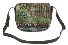 Load image into Gallery viewer, 極美品 CHANEL シャネル ショルダーバッグ 23番台 ココマーク ツイード ビーズ スパンコール キューバ クルーズコレクション カーキ 中古 4b011457