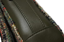 Load image into Gallery viewer, 極美品 CHANEL シャネル ショルダーバッグ 23番台 ココマーク ツイード ビーズ スパンコール キューバ クルーズコレクション カーキ 中古 4b011457