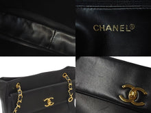 Load image into Gallery viewer, CHANEL シャネル ココマーク チェーントートバッグ ショルダーバッグ 3番台 ラムスキン ブラック ゴールド金具 美品 中古 4b001146