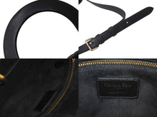 Load image into Gallery viewer, 極美品 Christian Dior クリスチャンディオール 22年 レディディオール ミディアム 2WAY ハンドバッグ ブラック ゴールド 中古 4b001148