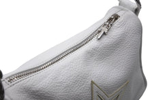 Load image into Gallery viewer, 新品未使用 CHROME HEARTS クロムハーツ チキンナゲットスモール ショルダーバッグ スター ホワイト レザー シルバー925 中古 4b011487