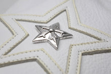 Load image into Gallery viewer, 新品未使用 CHROME HEARTS クロムハーツ チキンナゲットスモール ショルダーバッグ スター ホワイト レザー シルバー925 中古 4b011487
