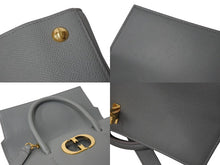 画像をギャラリービューアに読み込む, Christian Dior クリスチャンディオール ST HONORE サントノレ 30 モンテーニュ ミディアム 2WAYトートバッグ グレー 美品 中古 4b001149