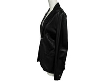 Load image into Gallery viewer, 極美品 CHROME HEARTS クロムハーツ テーラード レザー ジャケット クロスボール ボタン ラムレザー ブラック 黒 サイズ S 中古 4b011506