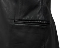 Load image into Gallery viewer, 極美品 CHROME HEARTS クロムハーツ テーラード レザー ジャケット クロスボール ボタン ラムレザー ブラック 黒 サイズ S 中古 4b011506