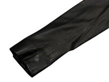 Load image into Gallery viewer, 極美品 CHROME HEARTS クロムハーツ テーラード レザー ジャケット クロスボール ボタン ラムレザー ブラック 黒 サイズ S 中古 4b011506