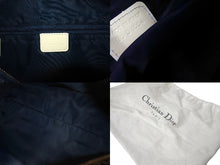 Load image into Gallery viewer, CHRISTIAN DIOR クリスチャンディオール トロッター柄 ミニボストンバッグ ハンドバッグ ナンバー2 ネイビー 美品 中古 4b001152