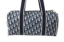 Load image into Gallery viewer, CHRISTIAN DIOR クリスチャンディオール トロッター柄 ミニボストンバッグ ハンドバッグ ナンバー2 ネイビー 美品 中古 4b001152