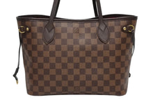 Load image into Gallery viewer, 極美品 LOUIS VUITTON ルイヴィトン ハンドバッグ 新型 ネヴァーフルPM N41359 ダミエエベヌキャンバス ブラウン 中古 4b011556