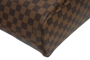 極美品 LOUIS VUITTON ルイヴィトン ハンドバッグ 新型 ネヴァーフルPM N41359 ダミエエベヌキャンバス ブラウン 中古 4b011556