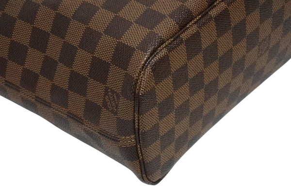 極美品 LOUIS VUITTON ルイヴィトン ハンドバッグ 新型 ネヴァーフルPM N41359 ダミエエベヌキャンバス ブラウン 中古 4b011556