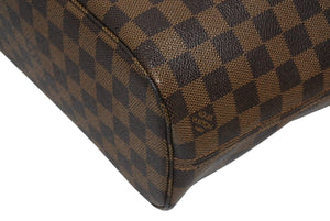 極美品 LOUIS VUITTON ルイヴィトン ハンドバッグ 新型 ネヴァーフルPM N41359 ダミエエベヌキャンバス ブラウン 中古 4b011556