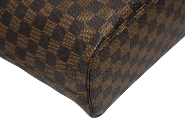 極美品 LOUIS VUITTON ルイヴィトン ハンドバッグ 新型 ネヴァーフルPM N41359 ダミエエベヌキャンバス ブラウン 中古 4b011556