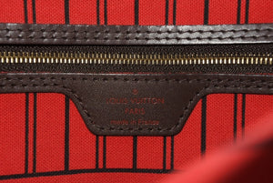 極美品 LOUIS VUITTON ルイヴィトン ハンドバッグ 新型 ネヴァーフルPM N41359 ダミエエベヌキャンバス ブラウン 中古 4b011556