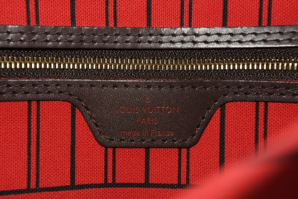 極美品 LOUIS VUITTON ルイヴィトン ハンドバッグ 新型 ネヴァーフルPM N41359 ダミエエベヌキャンバス ブラウン 中古 4b011556