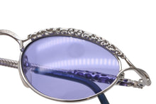 Load image into Gallery viewer, 極美品 Jean Paul Gaultier ジャンポール ゴルチェ JPG サングラス アイウェア 56-0003 シルバー パープル ブルー 中古 4b012156