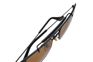 Ray-Ban レイバン ティアドロップ サングラス アイウェア W1700 XPBJ ブラック ブラウン ロゴ 小物 美品 中古 4b011529