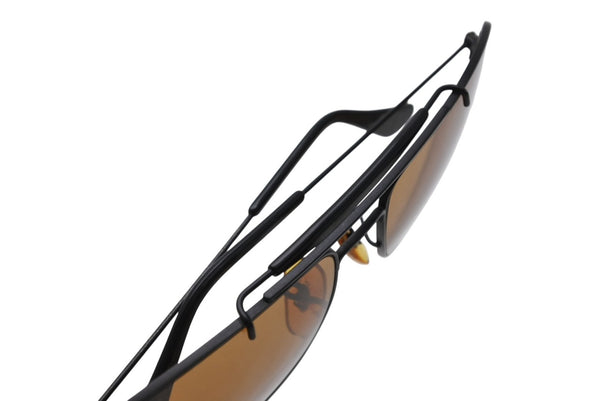 Ray-Ban レイバン ティアドロップ サングラス アイウェア W1700 XPBJ ブラック ブラウン ロゴ 小物 美品 中古 4b011529