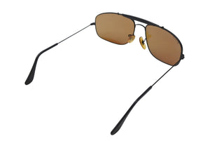 Ray-Ban レイバン ティアドロップ サングラス アイウェア W1700 XPBJ ブラック ブラウン ロゴ 小物 美品 中古 4b011529
