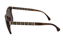 Load image into Gallery viewer, 極美品 CHANEL シャネル サングラス アイウェア 5360-Q-A c.1575/S9 サイズ55□18 140 チェーンテンプル べっ甲カラー ブラウン 中古 4b011987