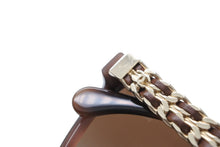 Load image into Gallery viewer, 極美品 CHANEL シャネル サングラス アイウェア 5360-Q-A c.1575/S9 サイズ55□18 140 チェーンテンプル べっ甲カラー ブラウン 中古 4b011987
