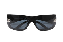 Load image into Gallery viewer, CHANEL シャネル サングラス アイウェア 5088-B c.501/87 サイズ120 ココマーク ラインストーン ブラック 美品 中古 4b011988