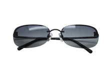 Load image into Gallery viewer, 極美品 CHANEL シャネル ハーフリム サングラス アイウェア 4099 c.101/11 サイズ55□16 130 ココマーク ブラック 中古 4b011991