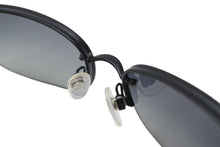 Load image into Gallery viewer, 極美品 CHANEL シャネル ハーフリム サングラス アイウェア 4099 c.101/11 サイズ55□16 130 ココマーク ブラック 中古 4b011991